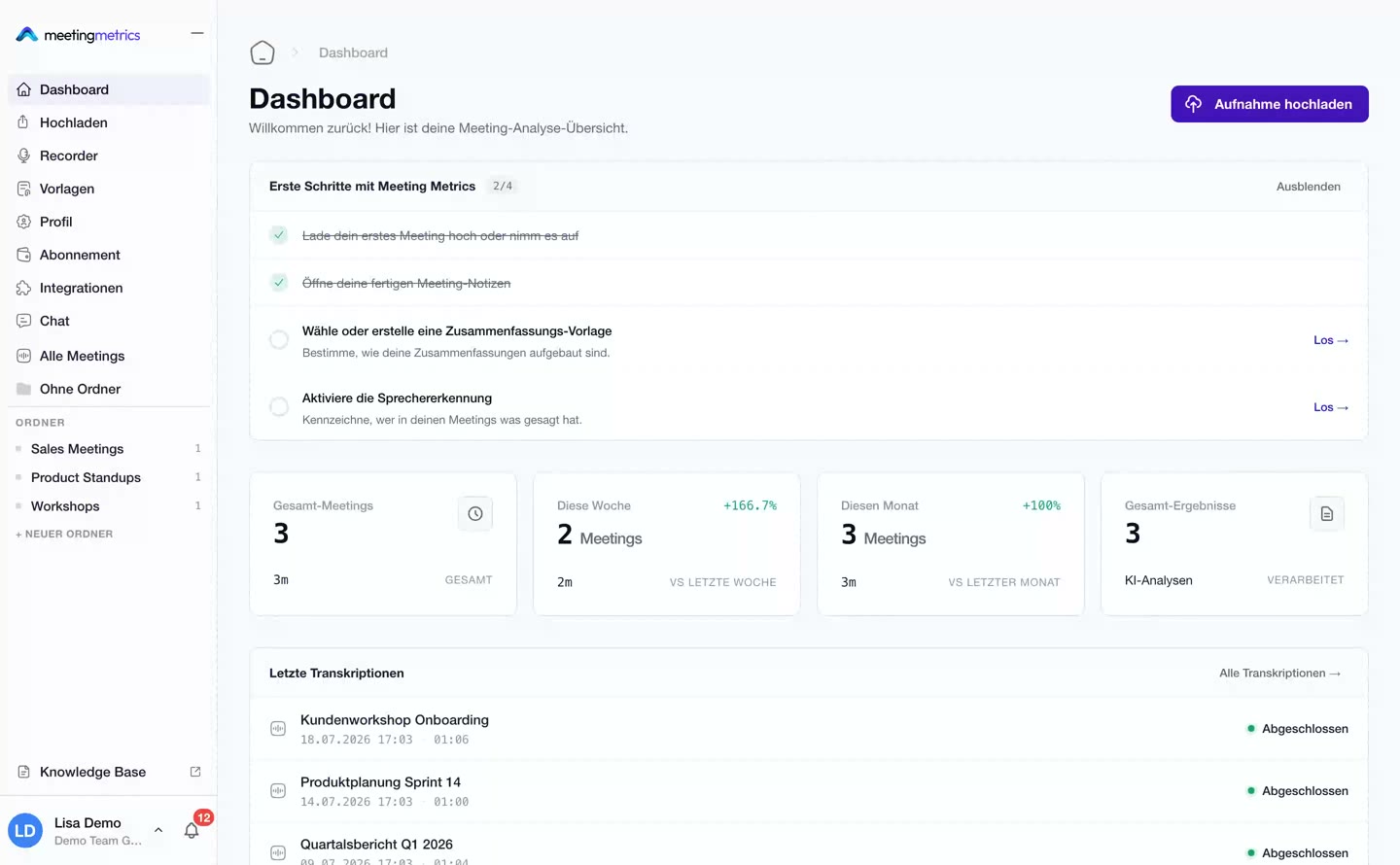 Preview image: The dashboard at a glance