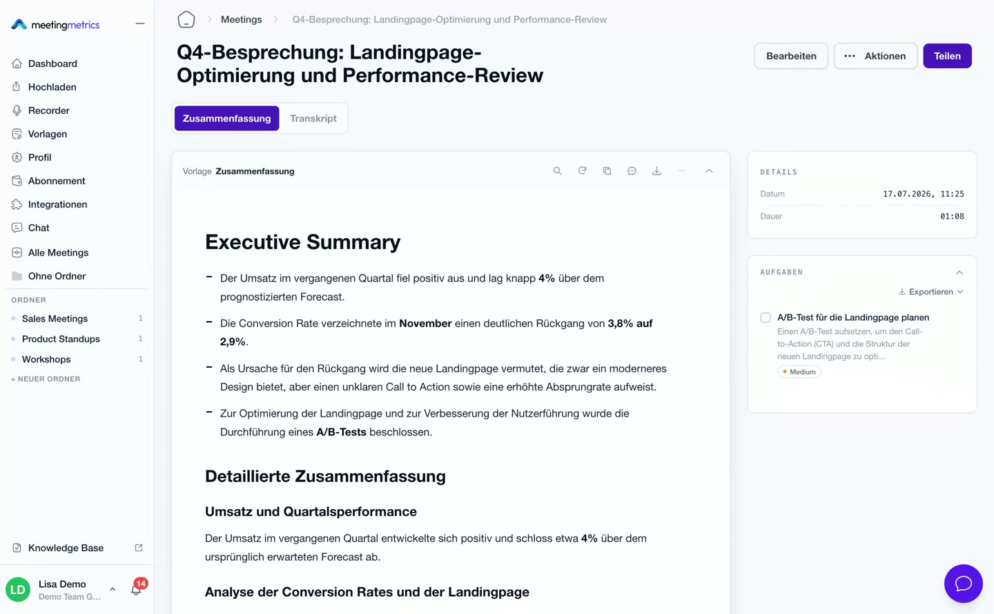 Preview image: Upload a meeting
